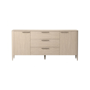 Тумба Type oak 2 двери 3 ящика (беленый дуб)
