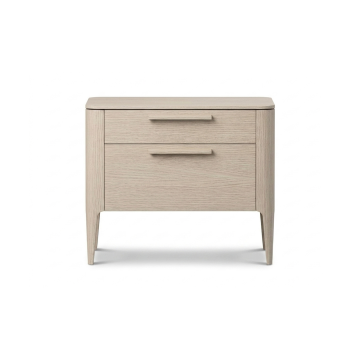 Тумба прикроватная Type oak 2 ящика ширина 60 см (беленый дуб)