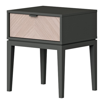Тумба прикроватная Fjord 1 ящик (графит)