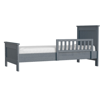 Кровать подростковая Wood (серый)