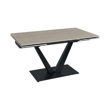 Стол раскладной Малибу (140+40+40), керамика Светлое дерево матовый