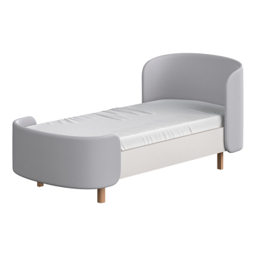 Кровать подростковая KIDI Soft размер М (серый)