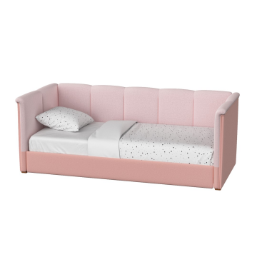 Диван-кровать Bowl спальное место 90*200 см (розовый)
