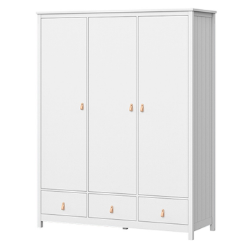 Шкаф Wood 3-х створчатый (белый)