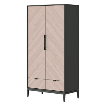 Шкаф Fjord 2-х створчатый (графит)