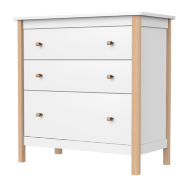 Комод Classic 3 ящика (белый)