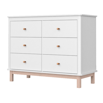 Комод Classic 6 ящиков (белый)
