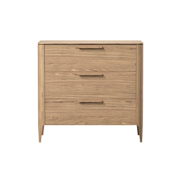 Комод Type oak 3 ящика ширина 90 см (натуральный дуб)