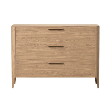 Комод Type oak 3 ящика ширина 120 см (натуральный дуб)