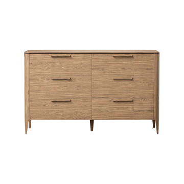 Комод Type oak 6 ящиков ширина 140 см (натуральный дуб)