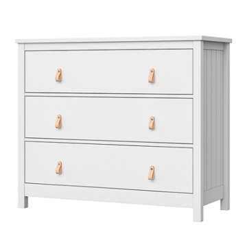 Комод Wood 3 ящика (белый)