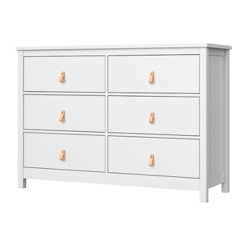 Комод Wood 6 ящиков (белый)