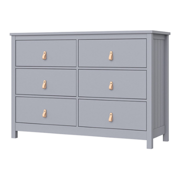 Комод Wood 6 ящиков (серый)