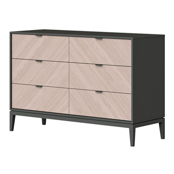 Комод Fjord 6 ящиков (графит)