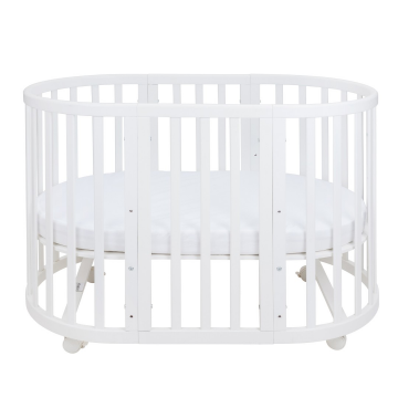 Кроватка-трансформер Ellipsebed (белый)