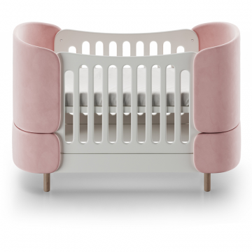 Кроватка-трансформер KIDI Soft (розовый)