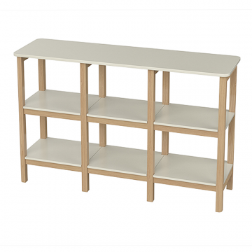 Стеллаж Classic низкий (молочный)