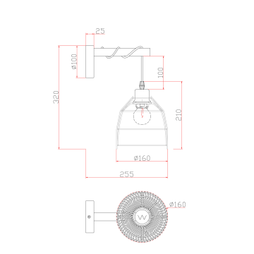 Настенный светильник (бра) Freya FR5334WL-01W