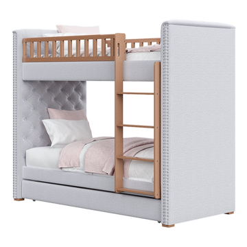 Кровать двухъярусная Elit soft (серый)