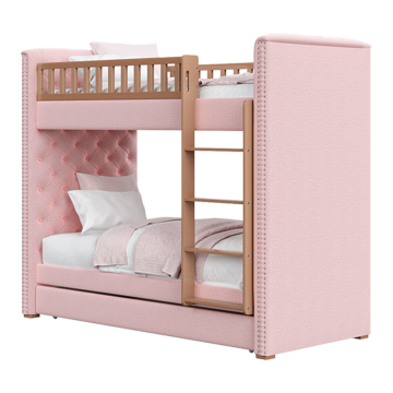 Кровать двухъярусная Elit soft (розовый)