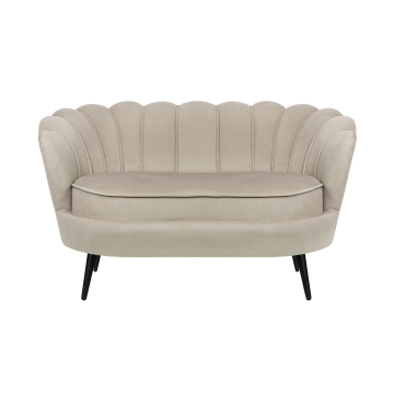 Дизайнерский диван Pearl Double Taupe на черных ножках