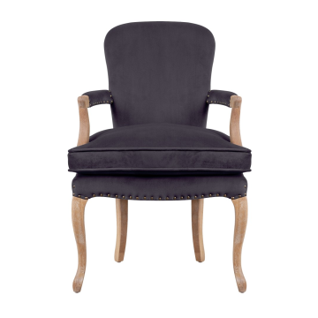 Мягкое полукресло с подлокотниками Anver Oak Black