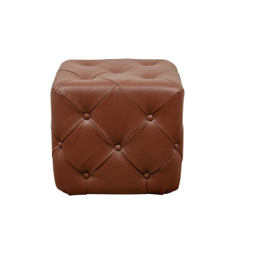 Дизайнерский пуф Amrit Light Brown Leather
