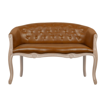 Двухместный дизайнерский диван Kandy Double Brown