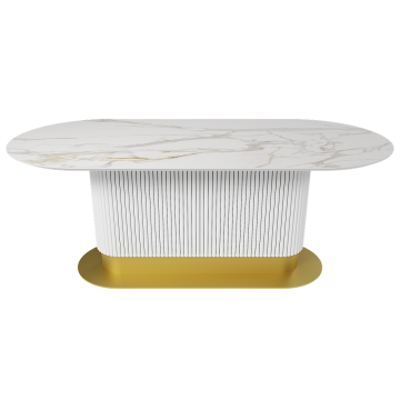 Обеденный стол керамический TUBARIS Oval 200 х 90 см