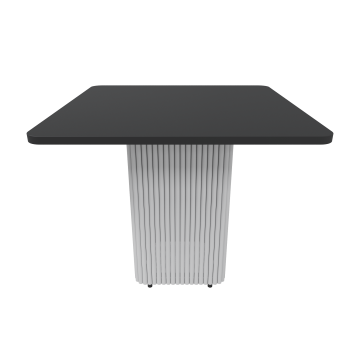 Обеденный стол TRUBIS Wood KVADRAT 90 х 90 см, черный/белый