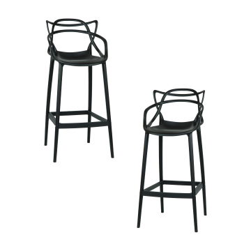 Набор 2 шт Стул барный DOBRIN MASTERS BAR, чёрный (B-03)
