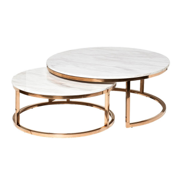 Стол журнальный (набор из 2 шт) d100*41/d80*34см