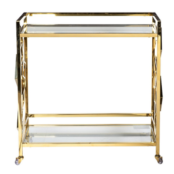 Стол-тележка сервировочный золото 80*40*83