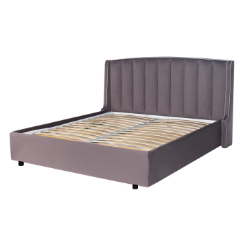 Кровать Odry c подъемным механизмом велюр лилово-серый Vel19 206*220*120