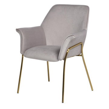 Стул обеденный велюр светло-серый 71*58*87см