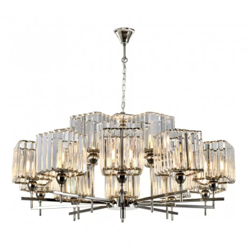 Подвесная люстра iLamp Staten Island P9514-10+5 Nickel