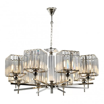 Подвесная люстра iLamp Staten Island P9514-8 Nickel