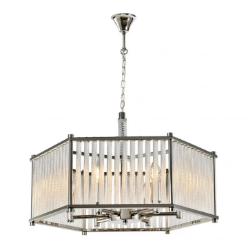 Подвесная люстра iLamp Rich P9509-6 Nickel