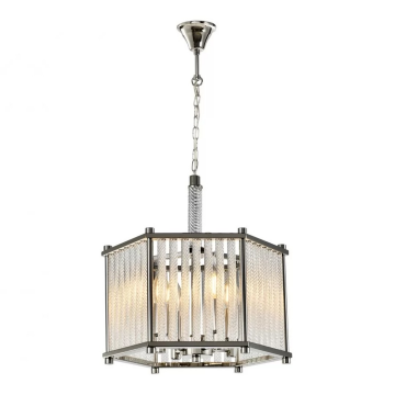 Подвесная люстра iLamp Rich P9509-4 Nickel