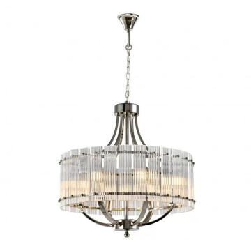 Подвесная люстра iLamp Silverstone P9504-6 Nickel