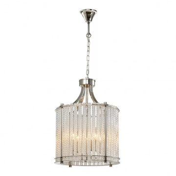 Подвесная люстра iLamp Manhattan P2554-4 Nickel