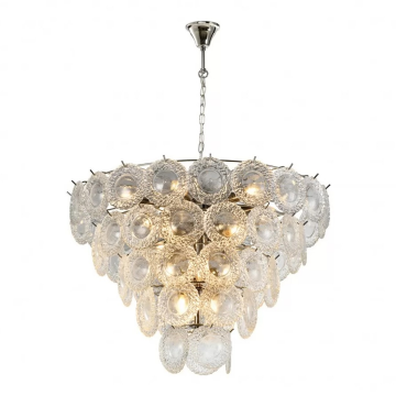 Подвесная люстра iLamp Rockfeller P2549-18 Nickel