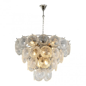 Подвесная люстра iLamp Rockfeller P2549-12 Nickel