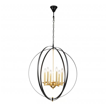 Подвесная люстра iLamp Element 9977-800 GOLD&BLACK