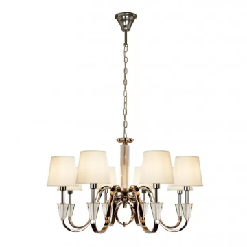 Подвесная люстра iLamp Alesti P2424-8 Nickel