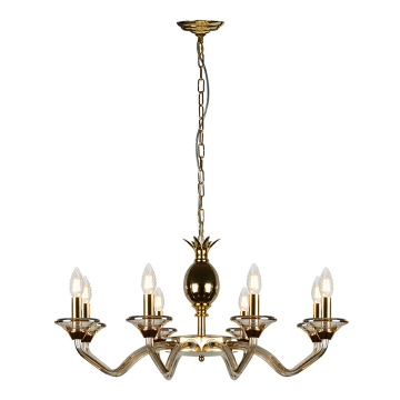 Подвесная люстра iLamp Flo YT2049-8 GD+COG