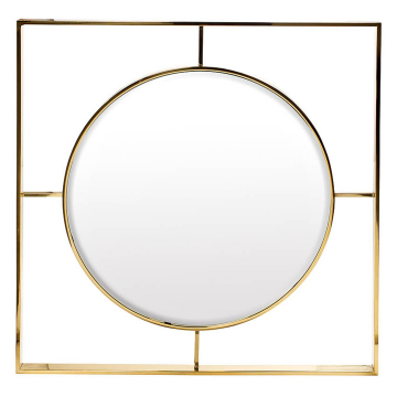 Зеркало золотое 80х80 см
