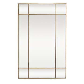 Зеркало в металлической раме цвет золото 90*140см