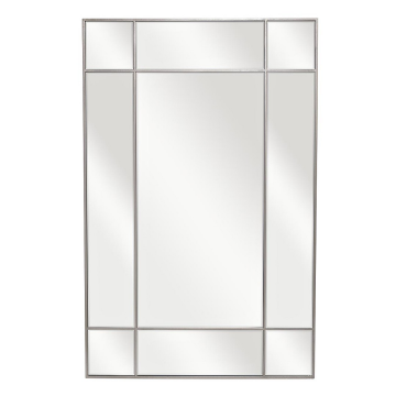 Зеркало в металлической раме цвет хром 90*140см