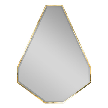 Зеркало в металлической раме цвет золото 120*160см